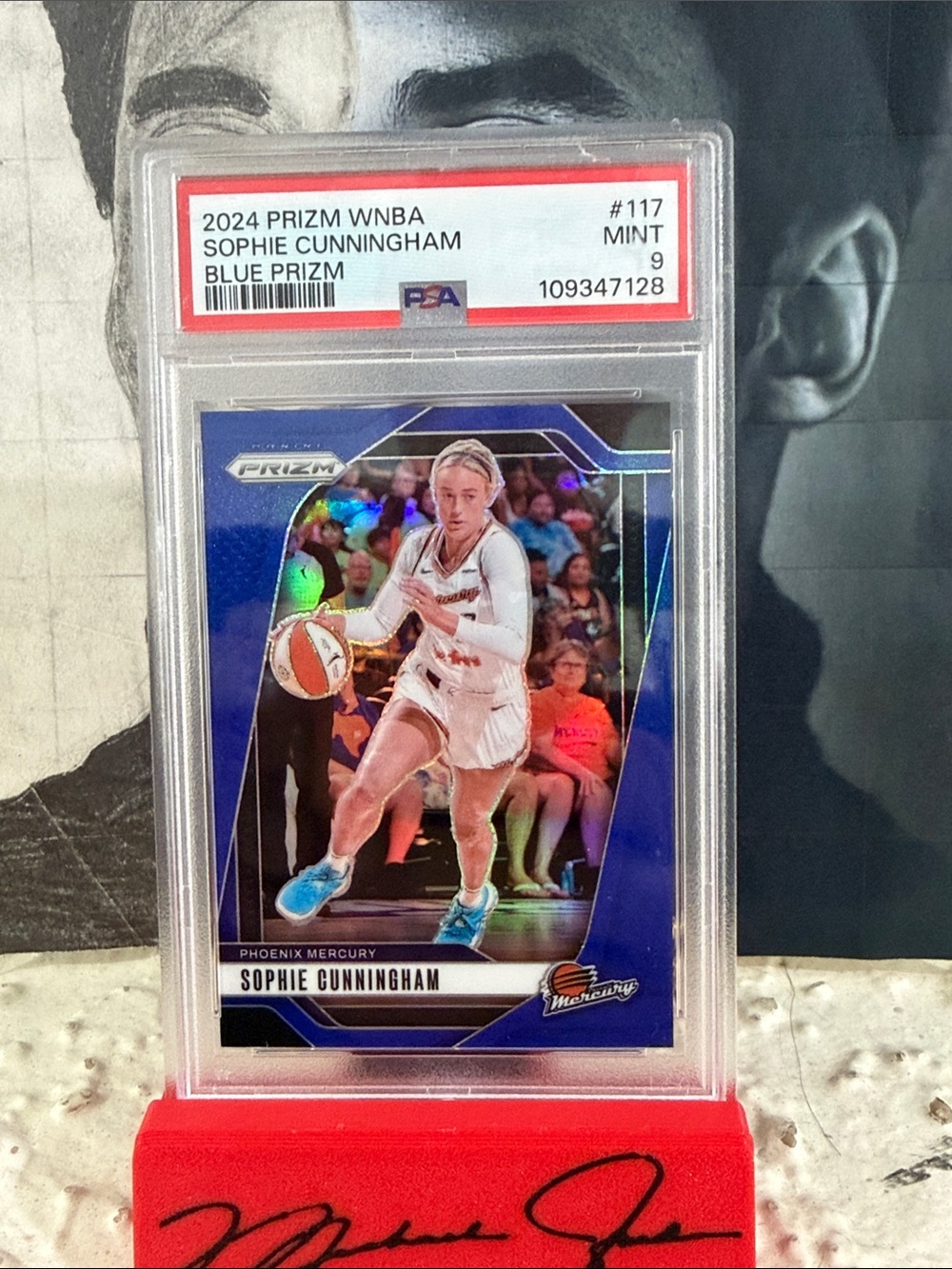 Sophie Cunningham - 2024 Prizm Wnba #117 - Blue Prizm /199 - PSA Mint 9